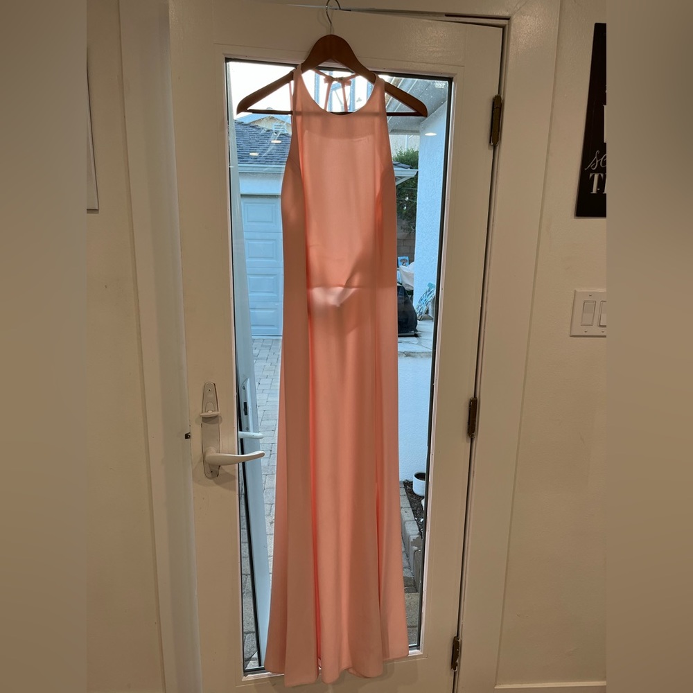 Pink semi-formal dress